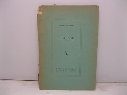 Eclisse - Libero De Libero - copertina