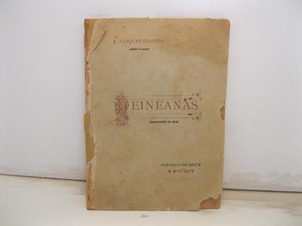 Heineanas. Poesias de Enrique Heine traducidas en verso castellano por Efraim Vasquez Guarda - Heinrich Heine - copertina
