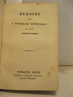 Quesiti sopra i pubblici ufficiali