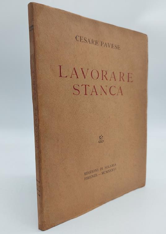 Lavorare stanca - Cesare Pavese - copertina