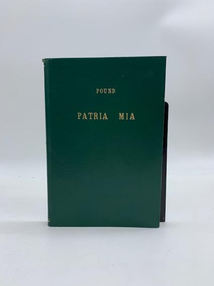 Patria mia. Discussione sulle arti, il loro uso e il loro futuro in America - Ezra Pound - copertina