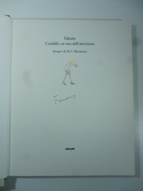 Candido, ovvero dell'ottimismo. Disegni di R.O. Blechman - Voltaire - copertina