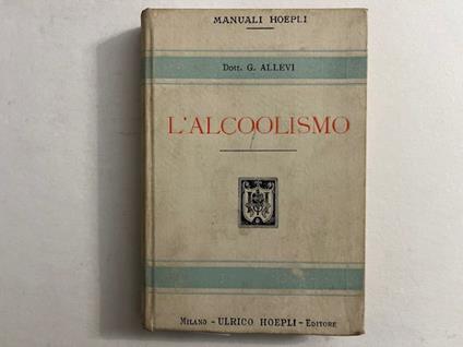 L' alcoolismo - Giovanni Allevi - copertina