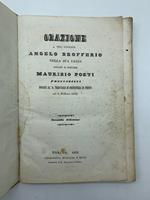 Orazione dell'avvocato Angelo Brofferio nella sua causa contro il Dottore Maurizio Poeti LEG. CON Ragionamento pronunziato... nella causa del signor Dottore Maurizio Poeti convenuto contro...Angelo Brofferio..
