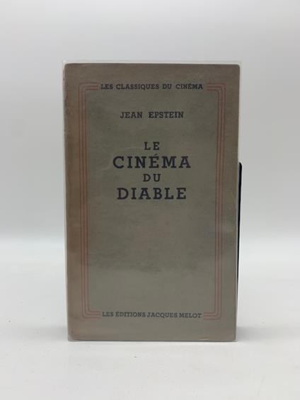 Le cinema du diable - Jean Epstein - copertina