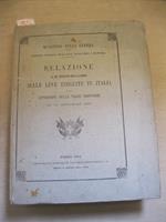 RELAZIONE al Signor Ministro della Guerra sulle leve eseguite in Italia dalle varie province al 30 Settembre 1863