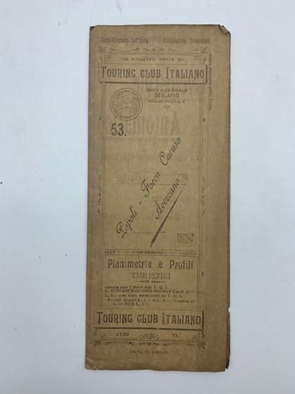 Touring Club Ciclistico italiano. 53. Planimetrie e profili ciclistici. Popoli-Forca Caruso-Avezzano - copertina