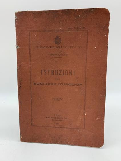 Ferrovie dello Stato. Istruzioni per i soccorsi d'urgenza - copertina