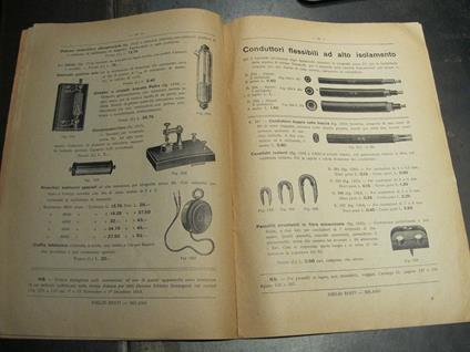 Emilio Resti. Materiale scientifico. Accessori per installazioni elettriche e costruzioni meccaniche. Pubblicazione numero 54 - copertina
