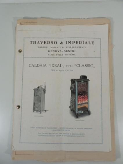 Traverso & Imperiale. Moderni impianti di riscaldamento. Genova-Sestri - copertina