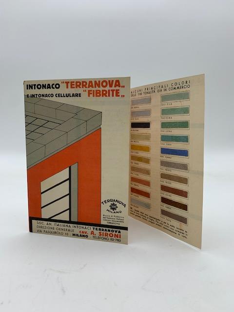 Intonaco Terranova e intonaco cellulare Fibrite (Brochure pubblicitaria) - copertina