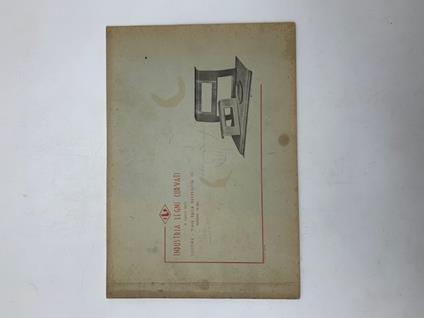 Industria Legni curvati di Carlo Ratti, Lissone - Viale della Repubblica, 13 (Catalogo) - copertina