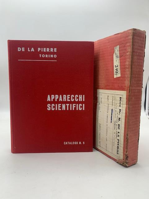 Ditta Dr. Mario De la Pierre, Torino. Apparecchi e materiali per laboratori di chimica - copertina