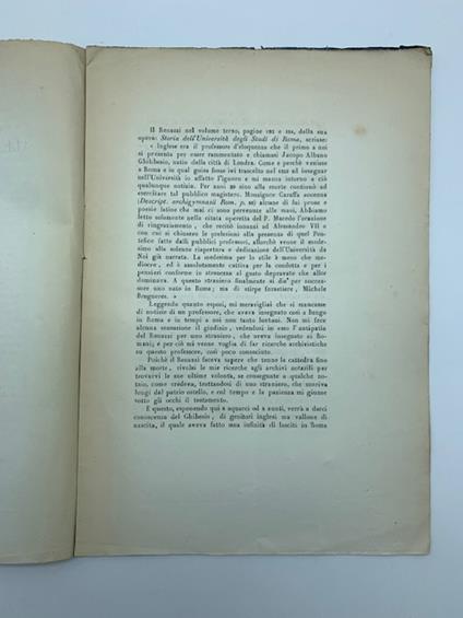 Un professore alla Sapienza di Roma nel secolo XVII poco conosciuto. Informazioni - Antonio Bertolotti - copertina