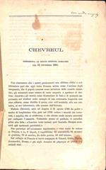 Chevreul. Conferenza al Reale Istituto lombardo del 25 novembre 1886