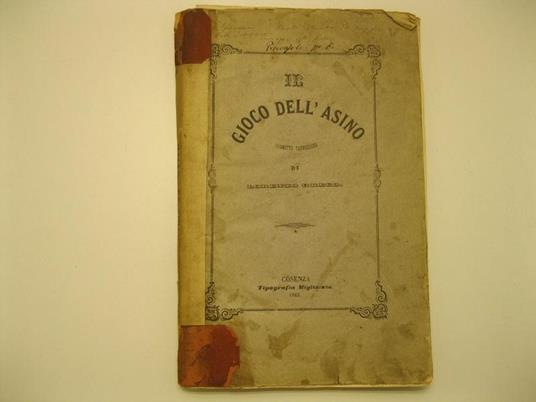 Il gioco dell'asino. Poemetto capriccioso - Lorenzo Greco - copertina
