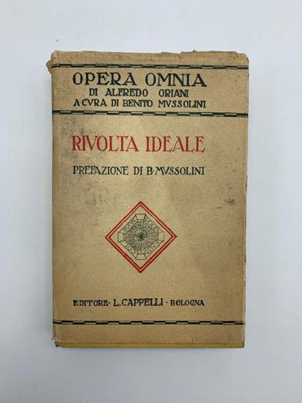 Rivolta ideale - Alfredo Oriani - copertina