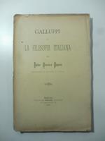 Galluppi e la filosofia italiana