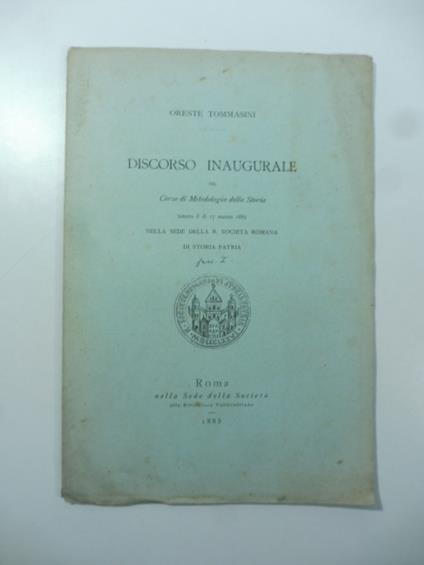 Origine e vicende del metodo scientifico nella storia - Oreste Tommasini - copertina