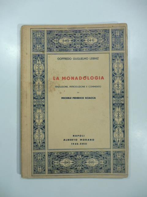 La monadologia - Gottfried W. Leibniz - copertina
