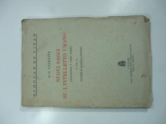 Nuovi saggi su l'intelletto umano - Gottfried W. Leibniz - copertina