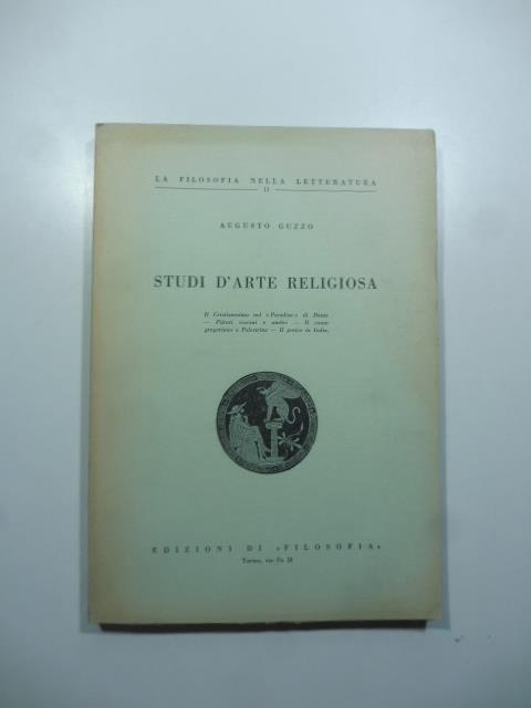 Studi d'arte religiosa - Augusto Guzzo - copertina