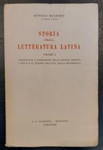 Storia della letteratura latina Volume I