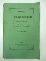 Risposta di Vincenzo Gioberti a Urbano Rattazzi sopra alcune avvertenze di Filippo Gualterio al generale Dabormida