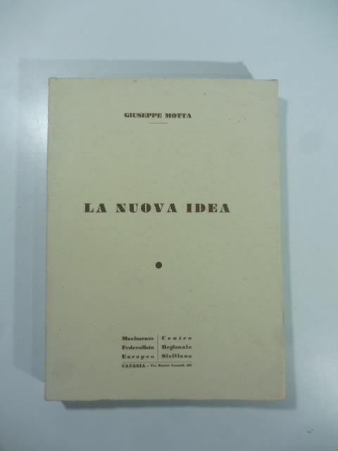 La nuova idea - Giuseppe Motta - copertina