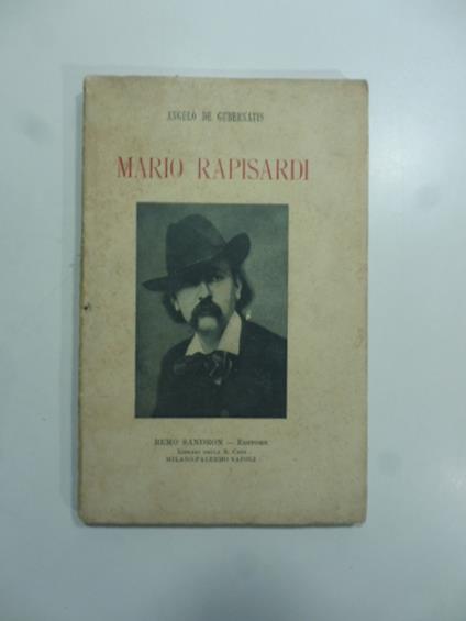 Mario Rapisardi - Angelo De Gubernatis - copertina