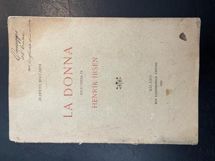 La donna nell'opera di Henrik Ibsen - Alberto Boccardi - copertina