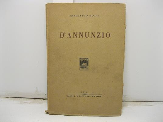 D'Annunzio - Francesco Flora - copertina
