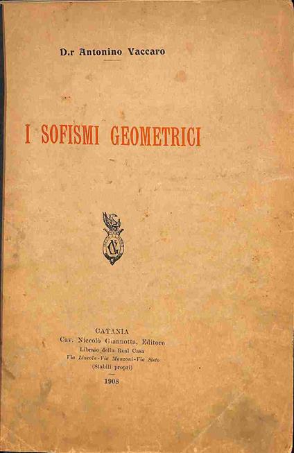 I sofismi geometrici - Antonino Vaccaro - copertina