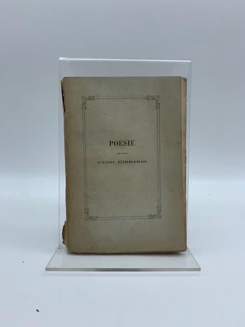 Poesie. (Raggi dell'anima. Versi a Gina) - Luigi Cibrario - copertina