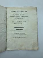 Josephi Toaldi in Gymnasio Patavino astronomiae geographiae ac meteorologiae professoris Schediasmata astronomica