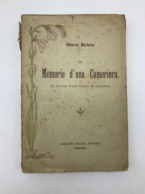 Le memorie d'una cameriera (Le Journal d'une femme de chambre) - Octave Mirbeau - copertina