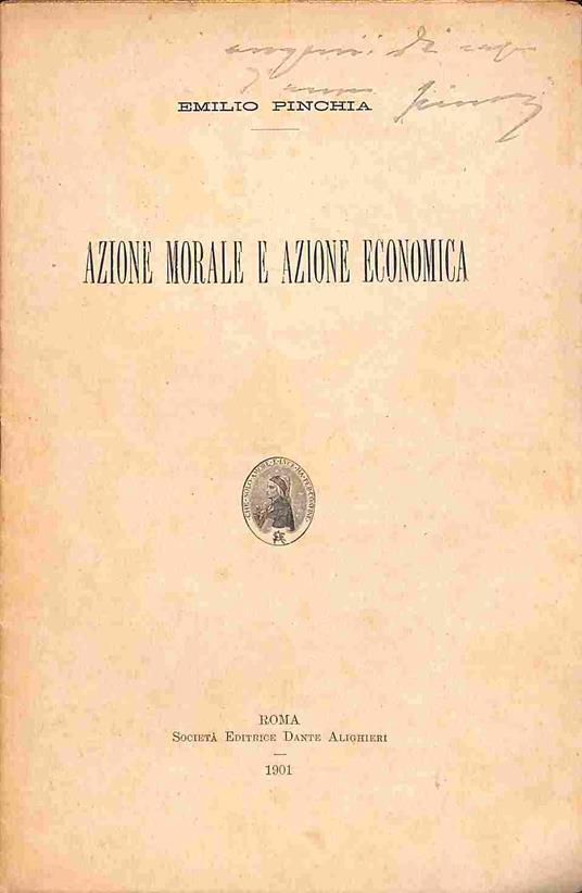 Azione morale e azione economica - Emilio Pinchia - copertina