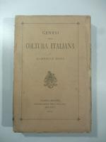 Genesi della coltura italiana