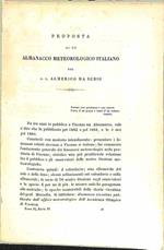 Proposta di un almanacco meteorologico italiano