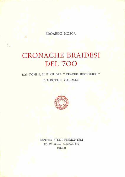 Cronache braidesi del '700 - Edoardo Mosca - copertina