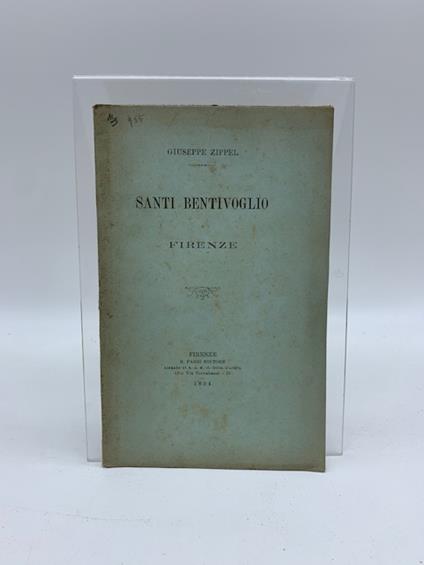 Santi Bentivoglio e Firenze - Giuseppe Zippel - copertina