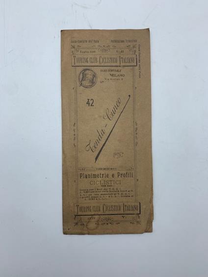 Touring Club Ciclistico italiano. 4. Planimetrie e profili ciclistici. Tenda-Cuneo - copertina