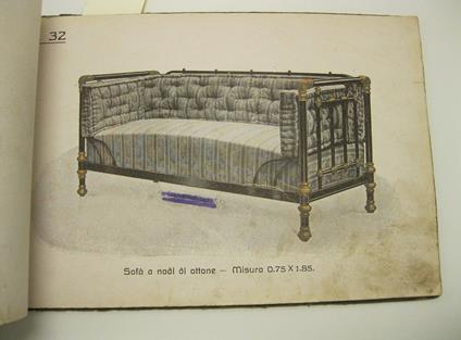 A. Richetta & C. Catalogo illustrato con varie tipologie di letti, brande e sofa', toelette.. - copertina