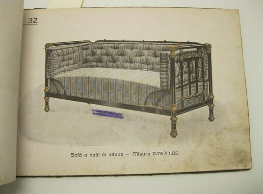 A. Richetta & C. Catalogo illustrato con varie tipologie di letti, brande e sofa', toelette.. - copertina