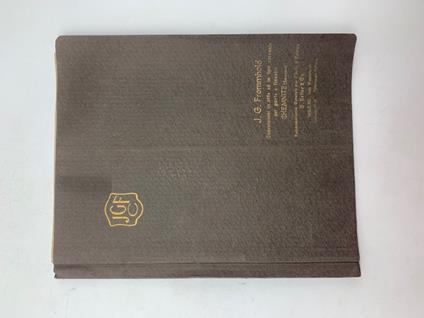 J. G. Frommhold, Chemnitz (Sassonia). Fabbrica di ferramenta fine per porte e finestre (Catalogo) - copertina