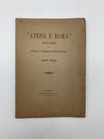 Atene e Roma. Societa' italiana per la diffusione e l'incoraggiamento degli studi classici 1897-1913