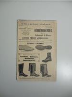 Ditta Giacomo Orelli, autunno-inverno 1930-31. Stivali, scarpe, tendoni, gabbani, mantelline impermeabili