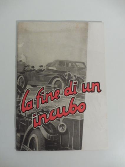 La fine di un incubo. Ancorit, ancorizzazione pneumatici - copertina
