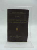 Ministero della guerra Dati logistici relativi al movimento ed allo stazionamento delle truppe