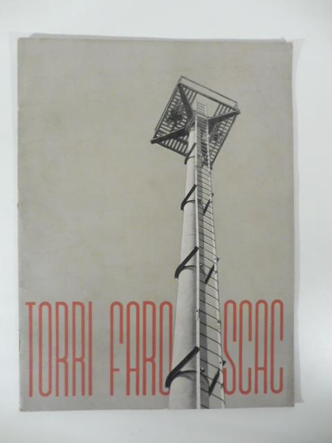Pali Scac. Torri faro su pali Scac. Opuscolo Scac n. 58. Luglio 1939 - copertina